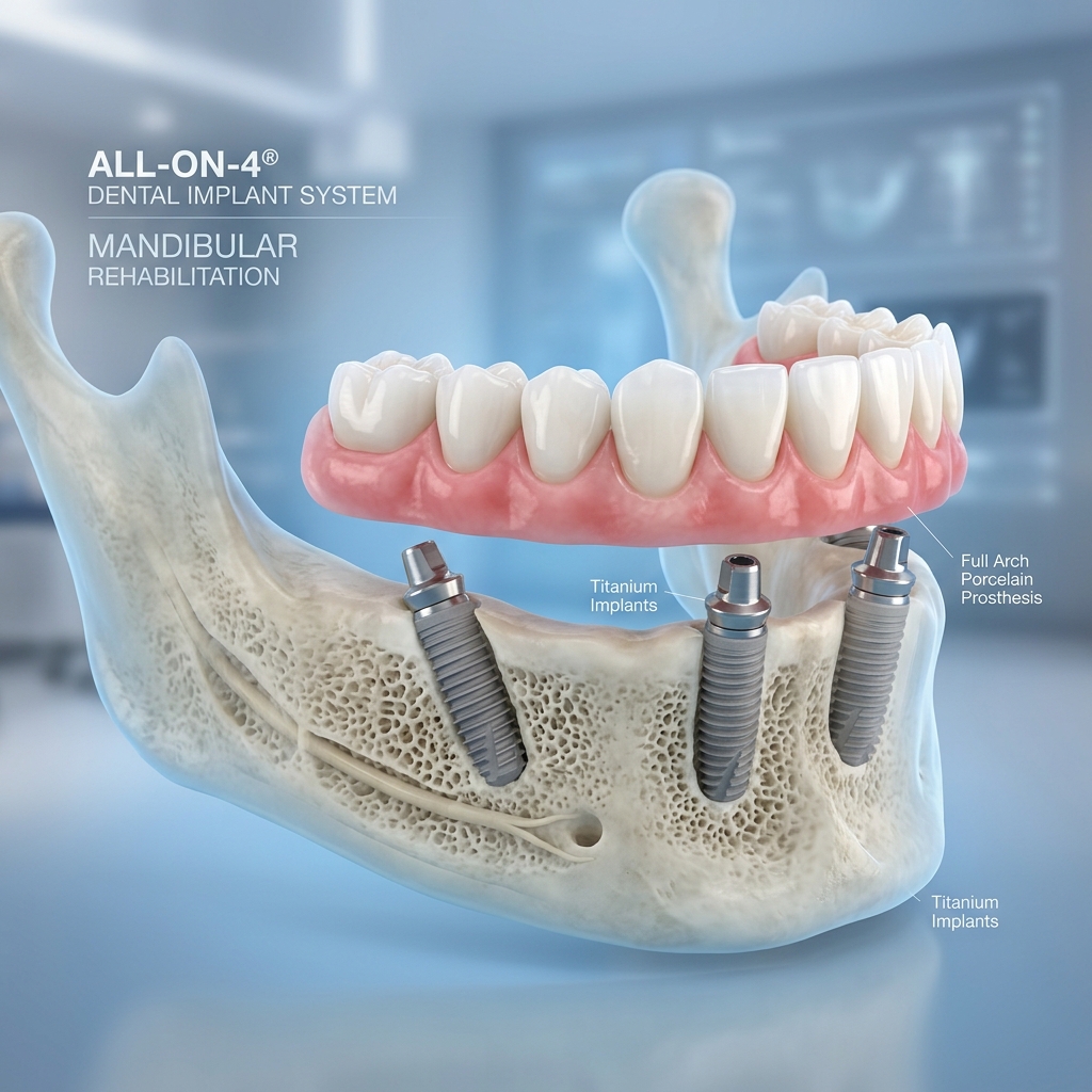 All-on-4 Implantatsystem-Modell