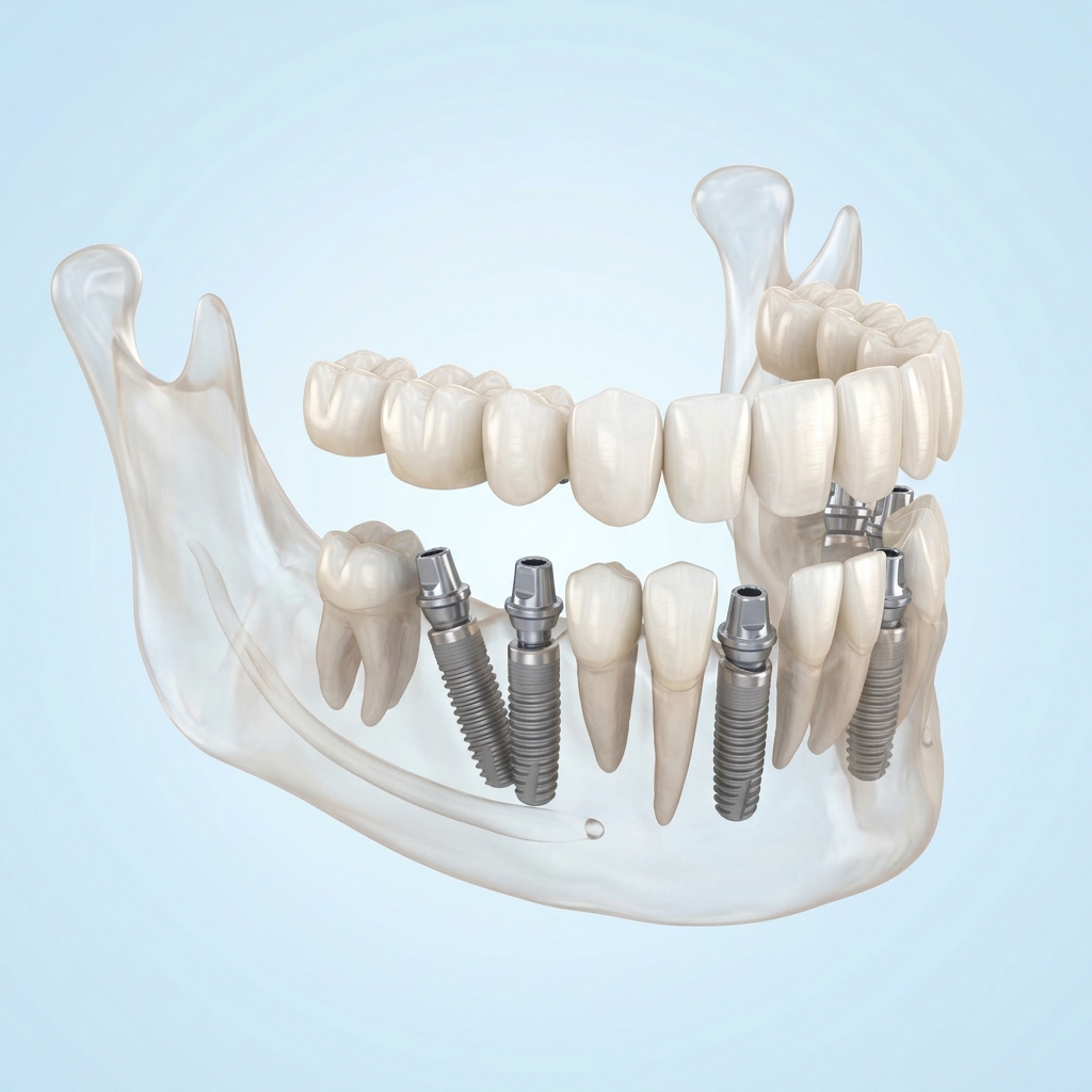 All-on-6 Implantatsystem-Modell